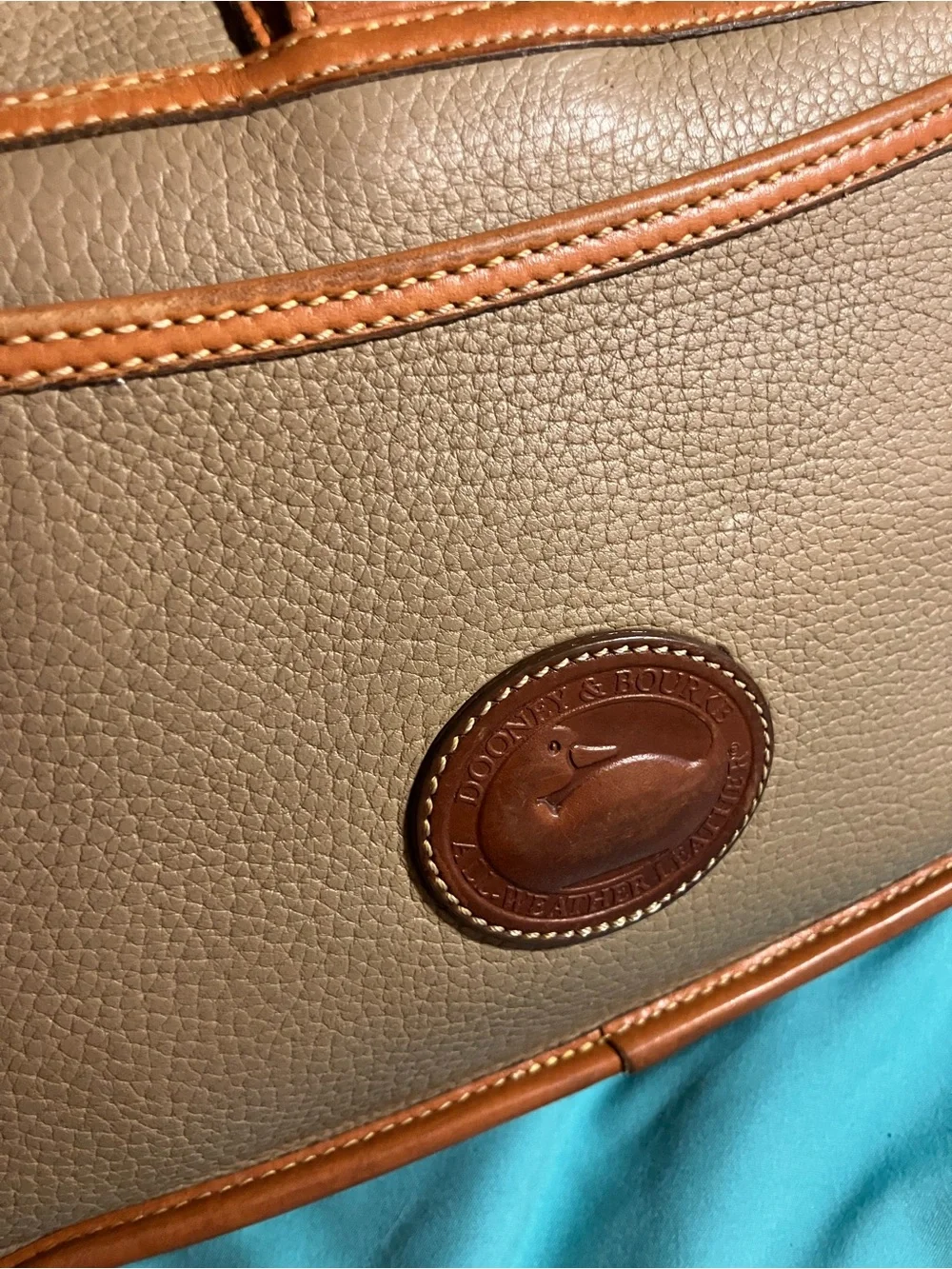 Vintage 80s Dooney & Bourke Over-Under Equestrian Crossbody
